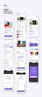 高品质健康健身移动APP应用程序UI界面设计工具包 Momotaro UI Kit :  