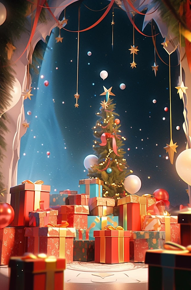 Christmas scene with...