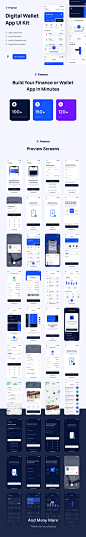 金融和数字钱包应用程序UI套件（Financer - Financial & Digital Wallet App UI Kit）-设计996