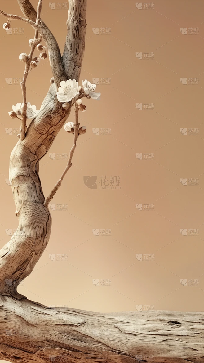 通用实景棕色木枝背景素材