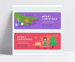 圣诞节banner|MerryChristmas,松枝,圣诞树,圣诞吊球,女孩,星星,圣诞节,banner,矢量图,AI格式