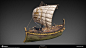Assassin's Creed: Odyssey - "Athenian Trireme, Feluccas & Merchant Boat", David Therrien : On AC: Odyssey, i was the Lead Modeler of the Naval portion and here's the work i've done on different Boats Archetypes in the game.

Additional Model