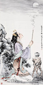 工笔和写意相融合的人物，韵味十足 : 白伯骅笔下的人物融合写生技法，又融入中国传统水墨画的淡雅简约。他是人物画大师蒋兆和的入室弟子，继承了蒋兆和大师细腻传真，精致严谨，刻画传神的画风，同时又吸纳了西画的技巧从而使其人物画更加具有浓郁的时代气息。