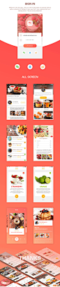 #UI中国·优秀会员作品推荐#《一款关于美食的app》 作者：伪艺术的仨仨 - 更多大图 猛戳: O网页链接