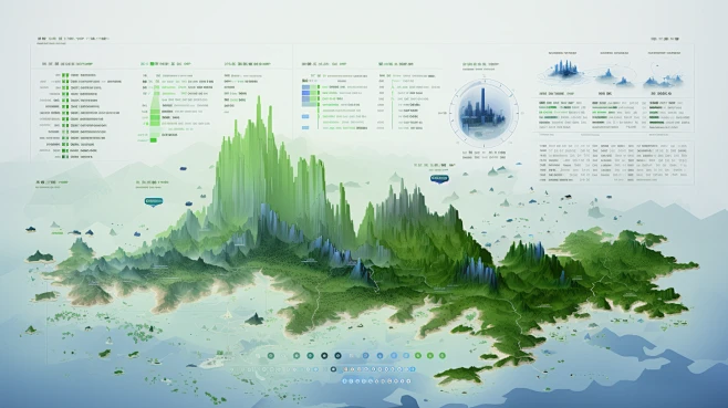 Bella_Zhang_Green_visualization_large_screen_map_center_Chinese ...