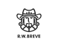 R.W.Breve设计师 设计师 人物 男人 头像 个人logo 黑白色 商标设计  图标 图形 标志 logo 国外 外国 国内 品牌 设计 创意 欣赏