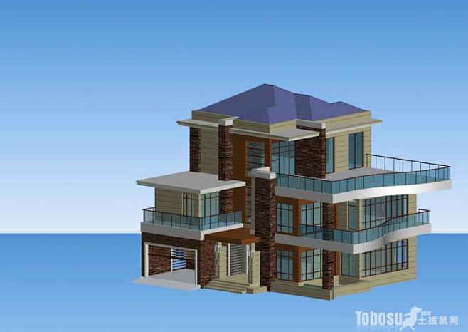 别墅房子3d模型赏析