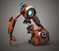 Jessie, Sergey Katsukov : Personal work. I did it in my free time for pleasure. I originally intended to make it with a weapon that I even modeled, but with it it did not look very interesting and I focused more on the friendship with her robot. Most of t