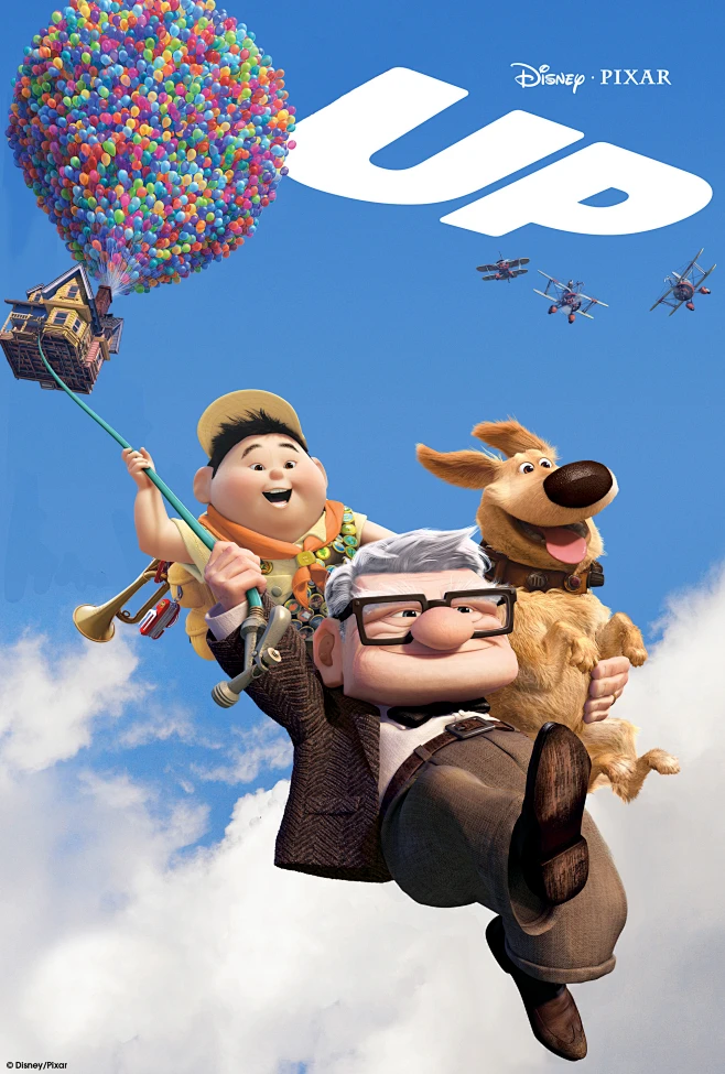 Up (2009) #Pixar# #高清海报# -花瓣网