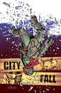 TMNT#22: City Fall_cover by Santolouco on deviantART