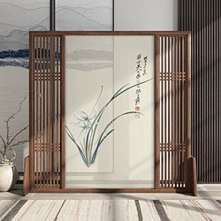 新中式屏风隔断客厅办公室进门遮挡现代简约...