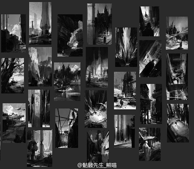 场景黑白氛围（构图）