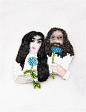 Marianne Batlle Large Brooches-John and Yoko