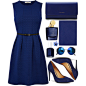 #polyvore #ootd #blue #dressy