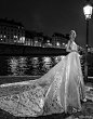 inba dror fall 2018 bridal sleeveless halter v neck full embellishment romantic ball gown a  line wedding dress open back royal train (10) mv