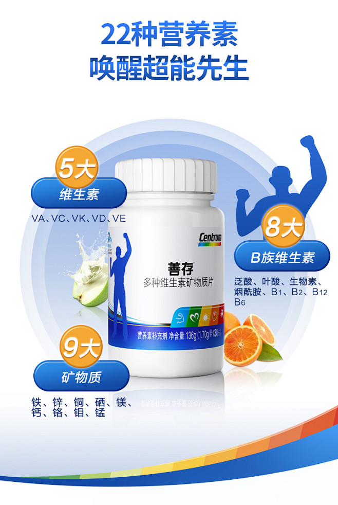 【善存多种维生素矿物质片】善存 复合维生...