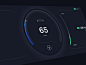 Dashboard UI automotive design prototype interface