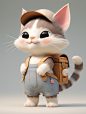 zym_ok_Baby_cat_IP_with_schoolbag_cute_overalls_full_body_white_172e0947-43c8-421e-aef0-a1346a406e64.png (928×1232)