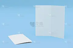 折叠的,白色,小册子,空白的,蓝色背景,数字2,贺卡,水平画幅,无人,绘画插图