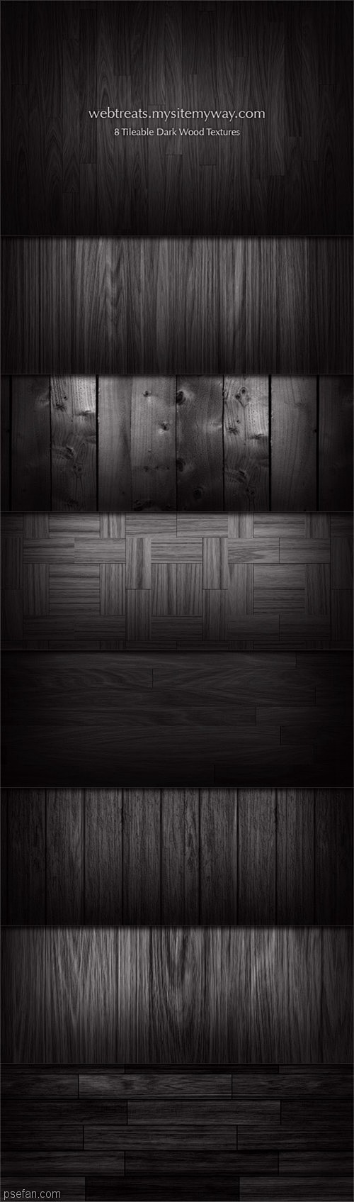 八款暗色系木板木纹背景