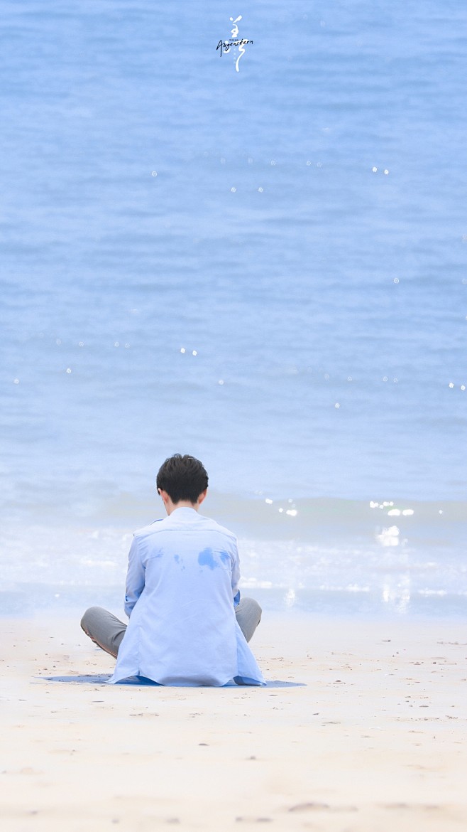 肖战海边