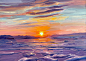 baikal Baikal lake lake Landscape oil Oil Painting original oil painting painting   traditional winter