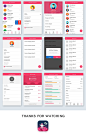 @模库 专业干净的约会管理类APP UI Kits下载[psd,sketch]_UI素材_App界面_模库(51Mockup)