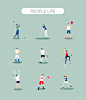 高尔夫网球休闲体育运动图标矢量合集 ti344a8505_UI设计_Icon图标