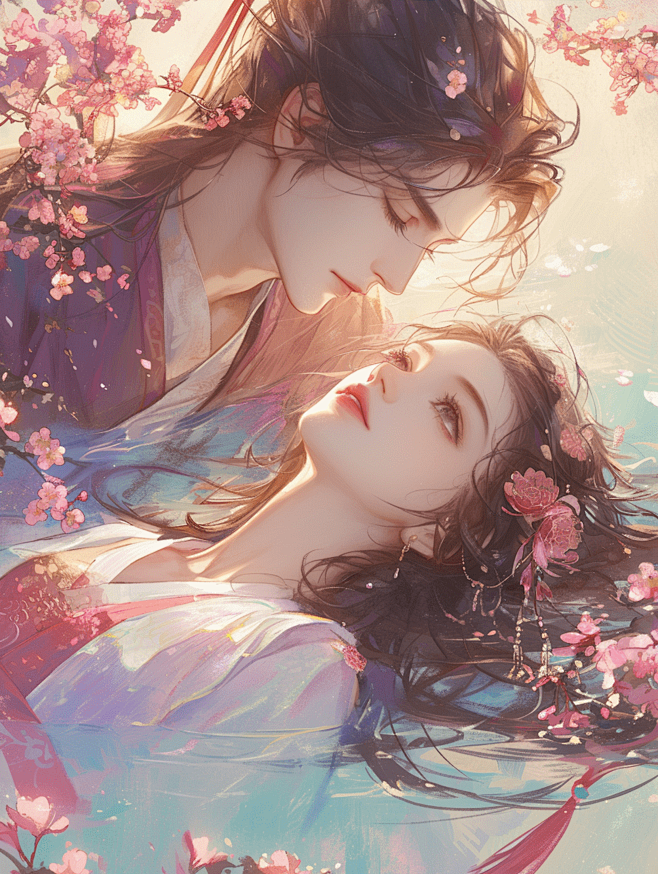 古风言情情侣 | Ai绘画
@叙叙叙叙白