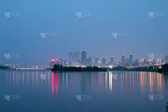 沈阳,天空,水平画幅,夜晚,无人,户外,都市风景,现代,建筑业,霓虹灯