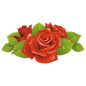 玫瑰花束图标