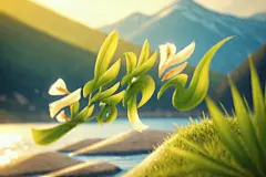 立春3D绿色艺术字