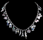 Platinum Diamond 26 Color Charms Necklace - Yafa Jewelry