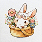 可爱的小兔纸(*´∀`*)
Artist:もかろーる
ins:mokarooru
#治愈的小兔纸# ​​​​