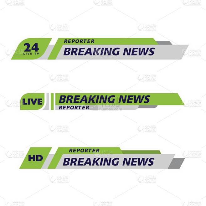 Banner Tv矢量图标设计模板