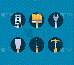 建筑业,设备用品,锤子,分离着色,金属,图像,工业,布置,设计,选择