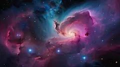 点击来源直接获取大图文件 |多彩的太空星系云星云。繁星之夜的宇宙。宇宙科学天文学。超新星背景壁纸