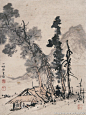 陈少梅——人物山水画欣赏 | 
陈少梅（1909-1954），名云彰，号升湖，学省梅。湖南衡山人。擅长中国画。自幼随父学画、参加中国画学研究会、为金北楼入室弟子。陈少梅上承马、夏、郭熙、浙派戴进、吴伟衣钵，兼师周臣、唐寅、仇英，一生转益多师，能工能简，水墨与重彩并长，山水、人物、花卉和书法均有一定造诣，笔墨潇洒而不失法度，艺术面貌渊穆清华，洋溢着和谐的节奏与优雅的韵律，形成了自己清逸淡雅、寓柔秀于阳刚的清劲画风，于艺坛独树一帜。