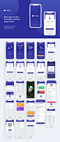 展示，支付，金融，UI Kits : biPay - eWallet App UI Kit with clean and simple design. designed to kickstart your Digital Wallet projects and accelerate your design workflow . This UI Kit will helps you to prototype and design any Finance app. biPay - eWallet App UI