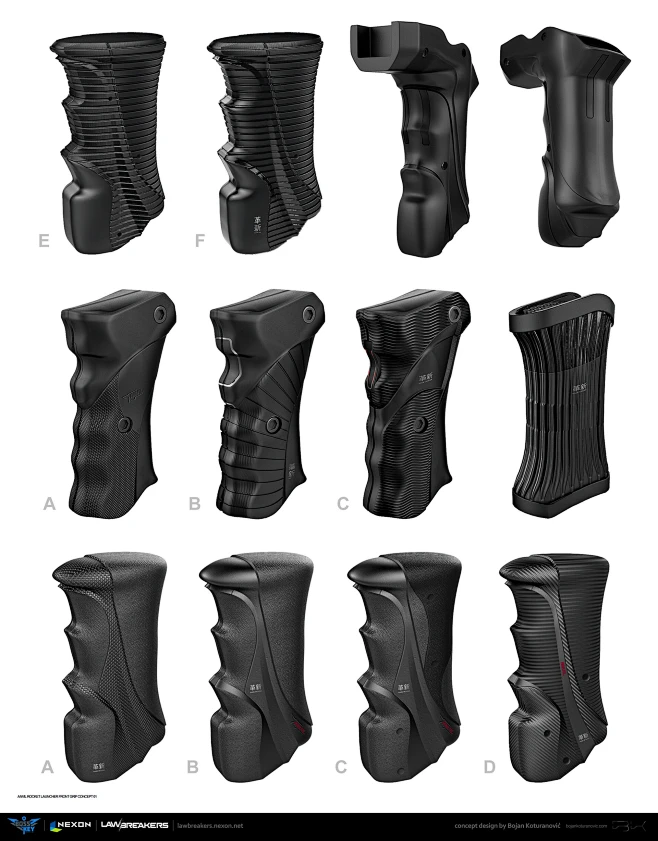 Handle attachments for Rocket Launcher from LawBreakers -花瓣网