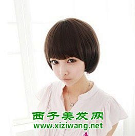 2013最显瘦的女学生头短发发型图片_学...