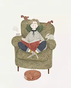 即使是巫师，也是需要喝茶养生的_Taryn : 和“喝茶”这件事一样，“魔法”作为Taryn心中的另一大灵感来源，她同样也描绘了许多《哈利波特》相关角色的插画。 比如Taryn很喜欢的文艺复兴时期，那时的女性画像，脖子与肩膀总是呈平滑“溜肩”…