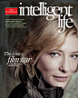 眼袋、皱纹统统现身！凯特·布兰切特(Cate Blanchett)弃用PS登《Intelligent Life》杂志封面，倡导真实健康的审美观，你会不会买账？