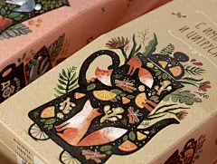 Herbs, Bees &amp; Fairy-tales 茶 花茶 包装 品牌 设计 艺术 插画 茶壶