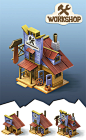 Wild West? : Popular City Builder for Mobile OS. Sprite Animation. Each build has 4 upgrade
