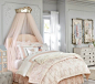 Monique Lhuillier Ethereal Lace Quilted Bedding | Pottery Barn Kids