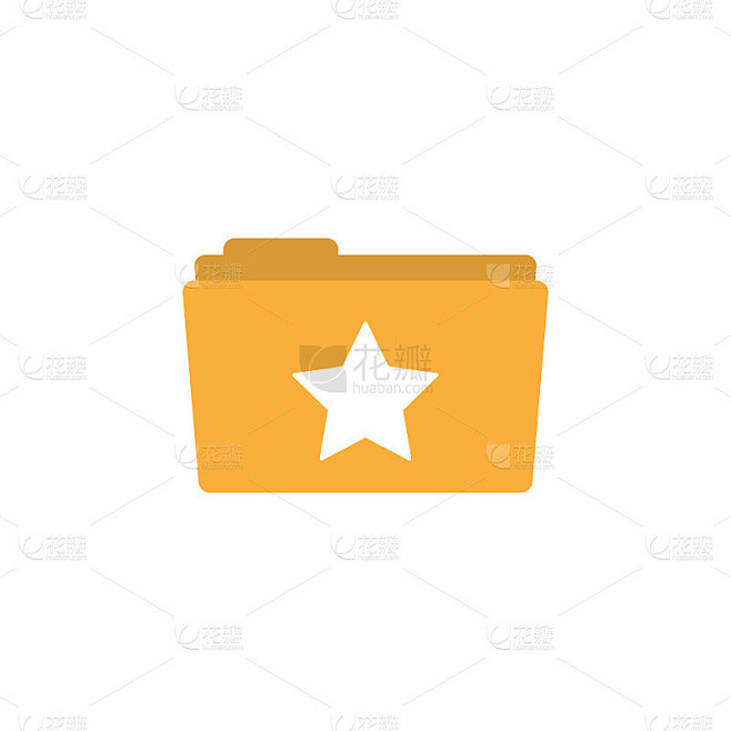 star-folder-icon-design-template-vector-isolated