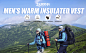 33,000ft Men's Lightweight Packable Insulated Puffer Vest Outerwear, Warm Winter Sleeveless Jacket for Golf Running at Amazon Men’s Clothing store