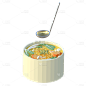 3D食物元素贴纸