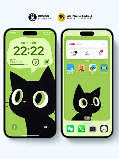 手机壁纸分享|报时黑猫‍⬛|治愈系|ins|4k